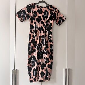 ASOS printed sheath dress